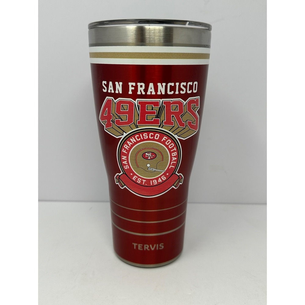 San Francisco 49ers 30 oz Tervis Tumbler Stainless Steel Insulated Travel Mug V1